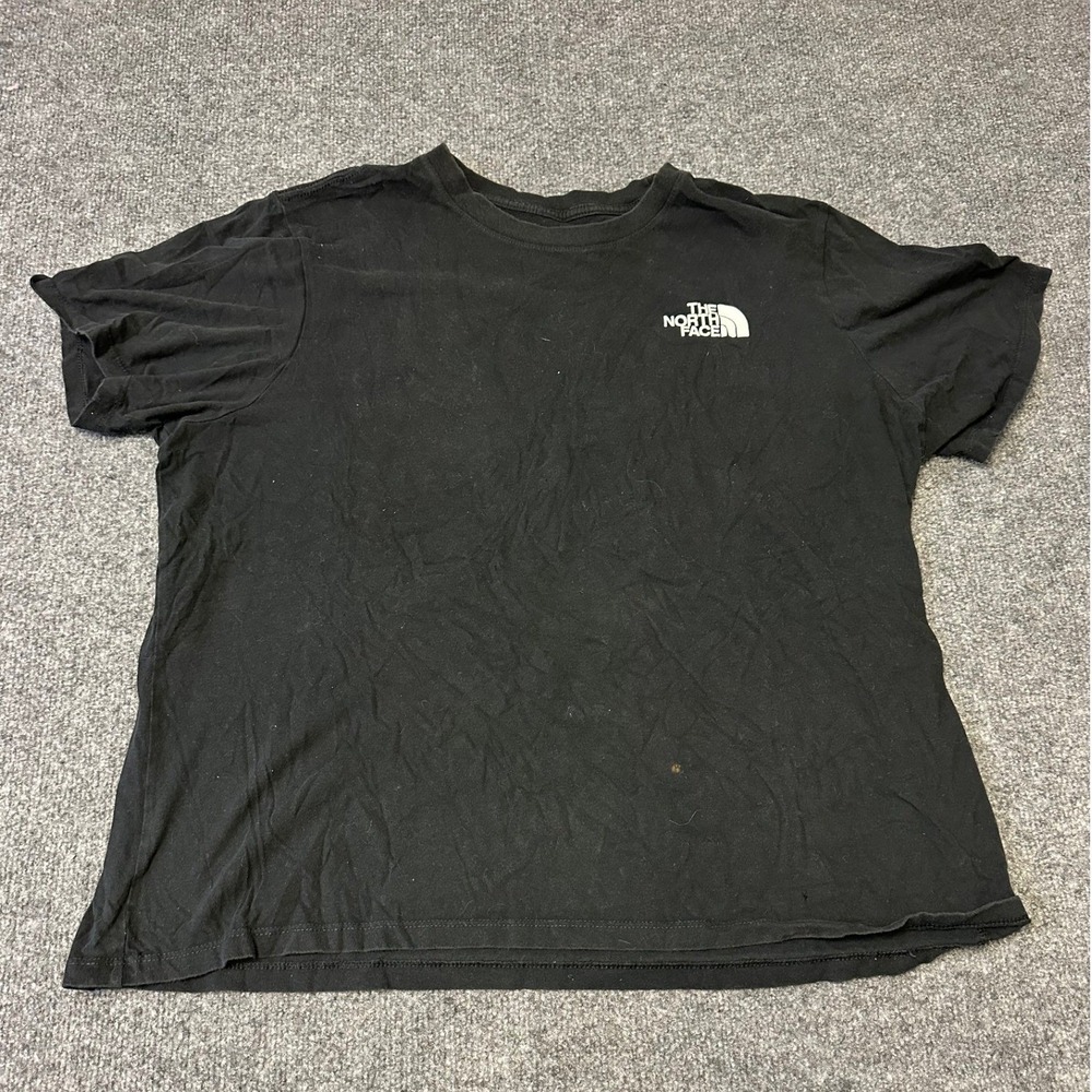 The North Face T-Shirt Womens XXL Black Cotton Short Sleeve Graphic Logo Tee